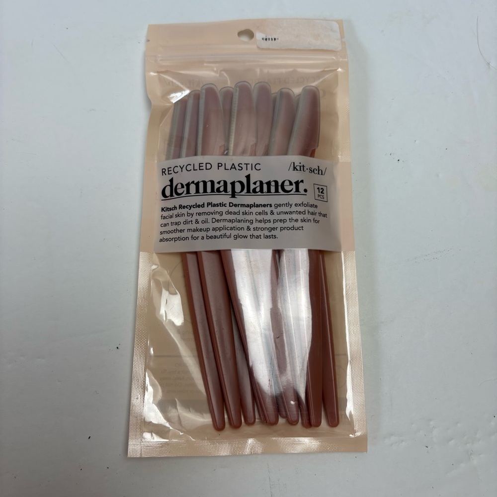 Kitsch Pink Recycled Plastic Dermaplaner Set of 12